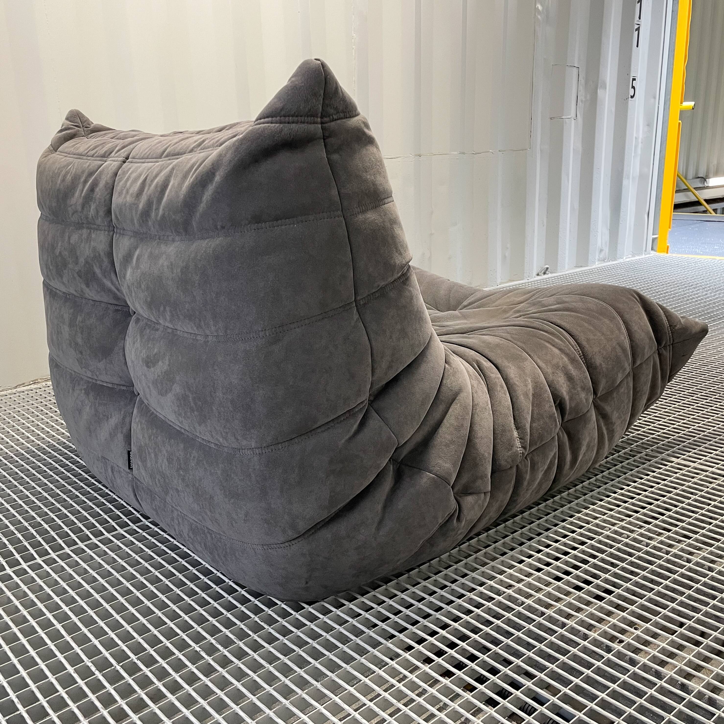 Togo Roset Line Driver in Anthracite Grey Alcantara