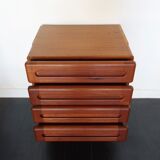Danish teak chest of drawers 60s