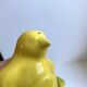Duo of ceramic salt shakers style chick and vintage penguin