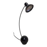 Black arc desk lamp, 70s-80s
