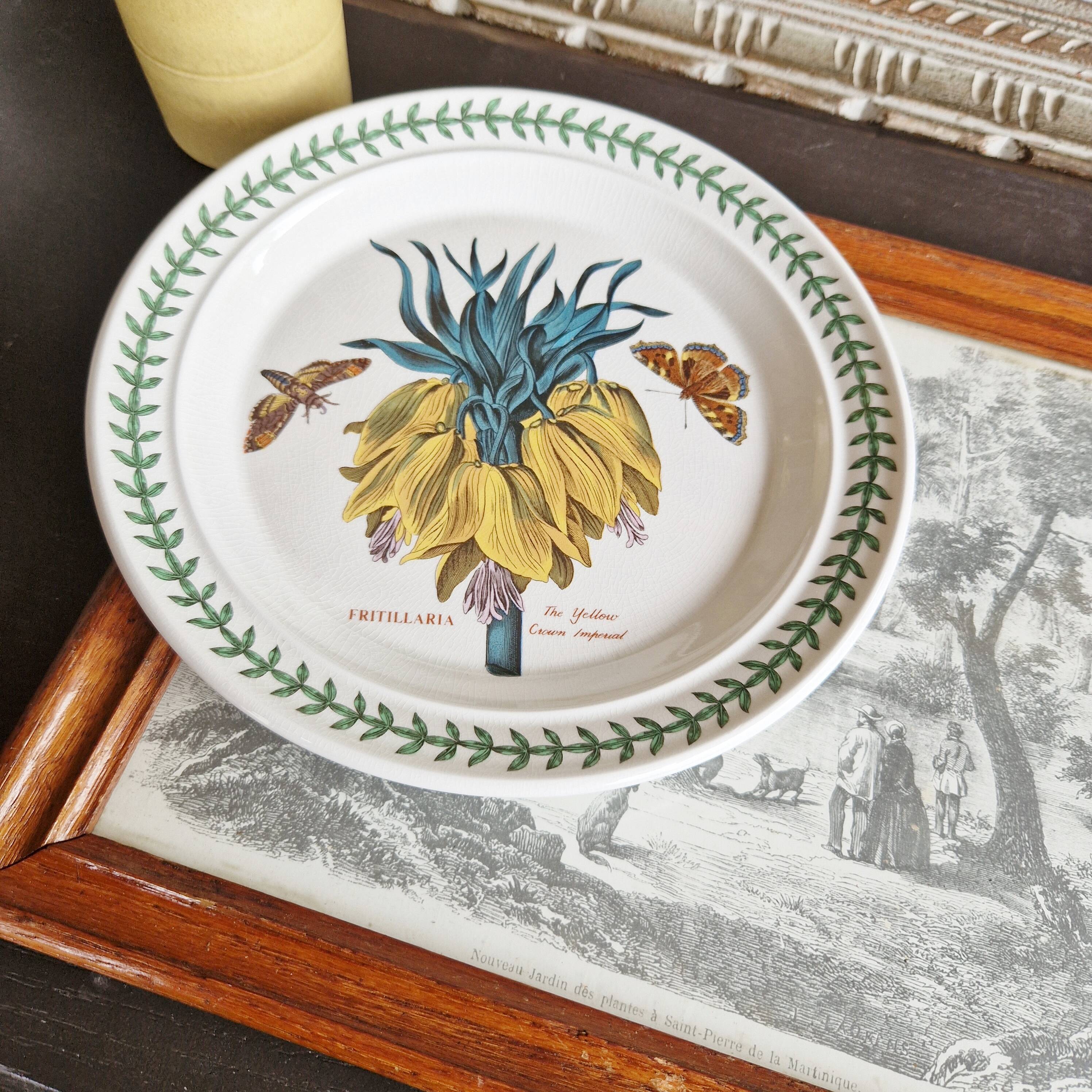 Large Portmeirion England Botanical Garden Series Fritillaria Design Plate