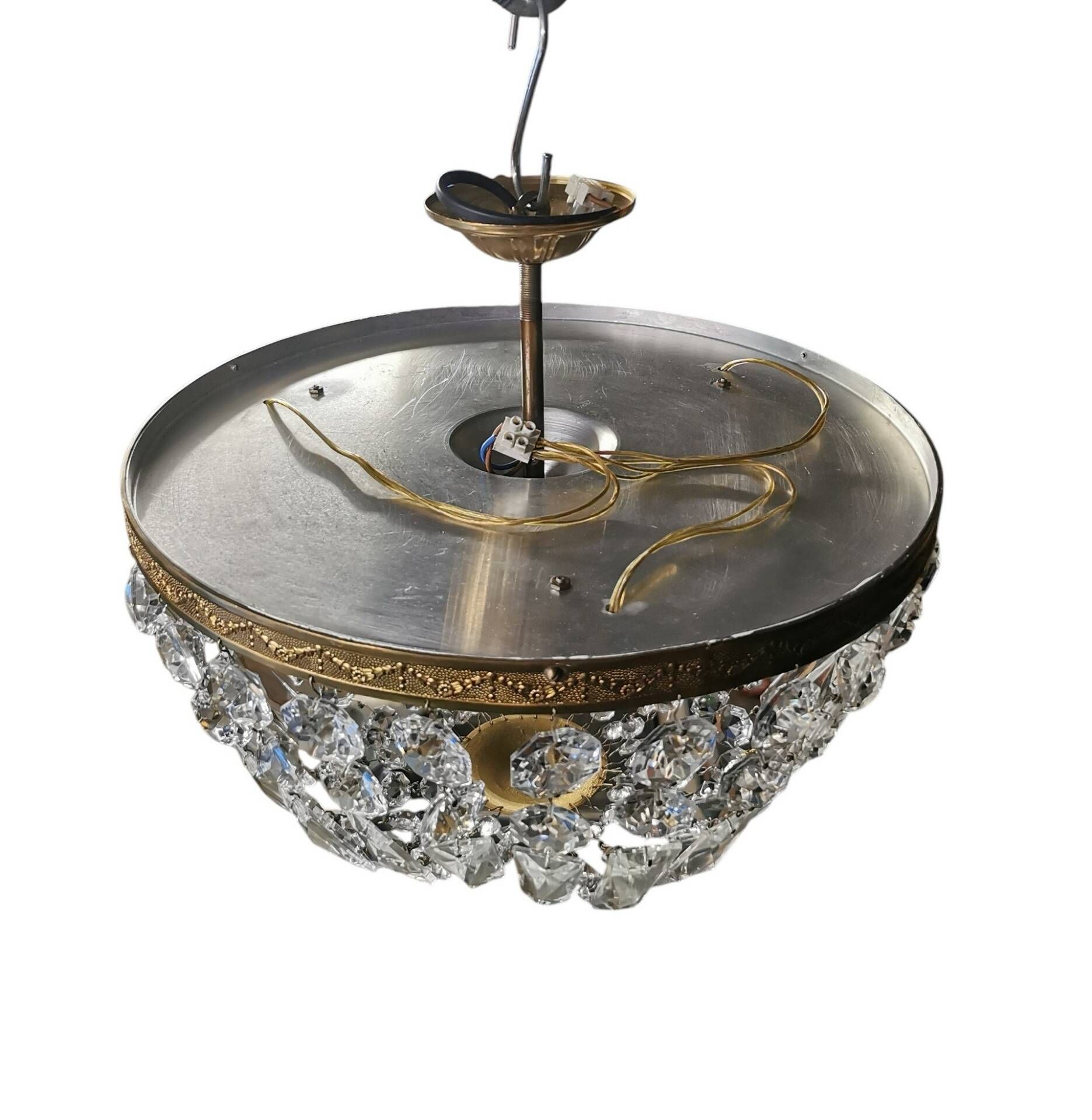 Crystal basket chandelier