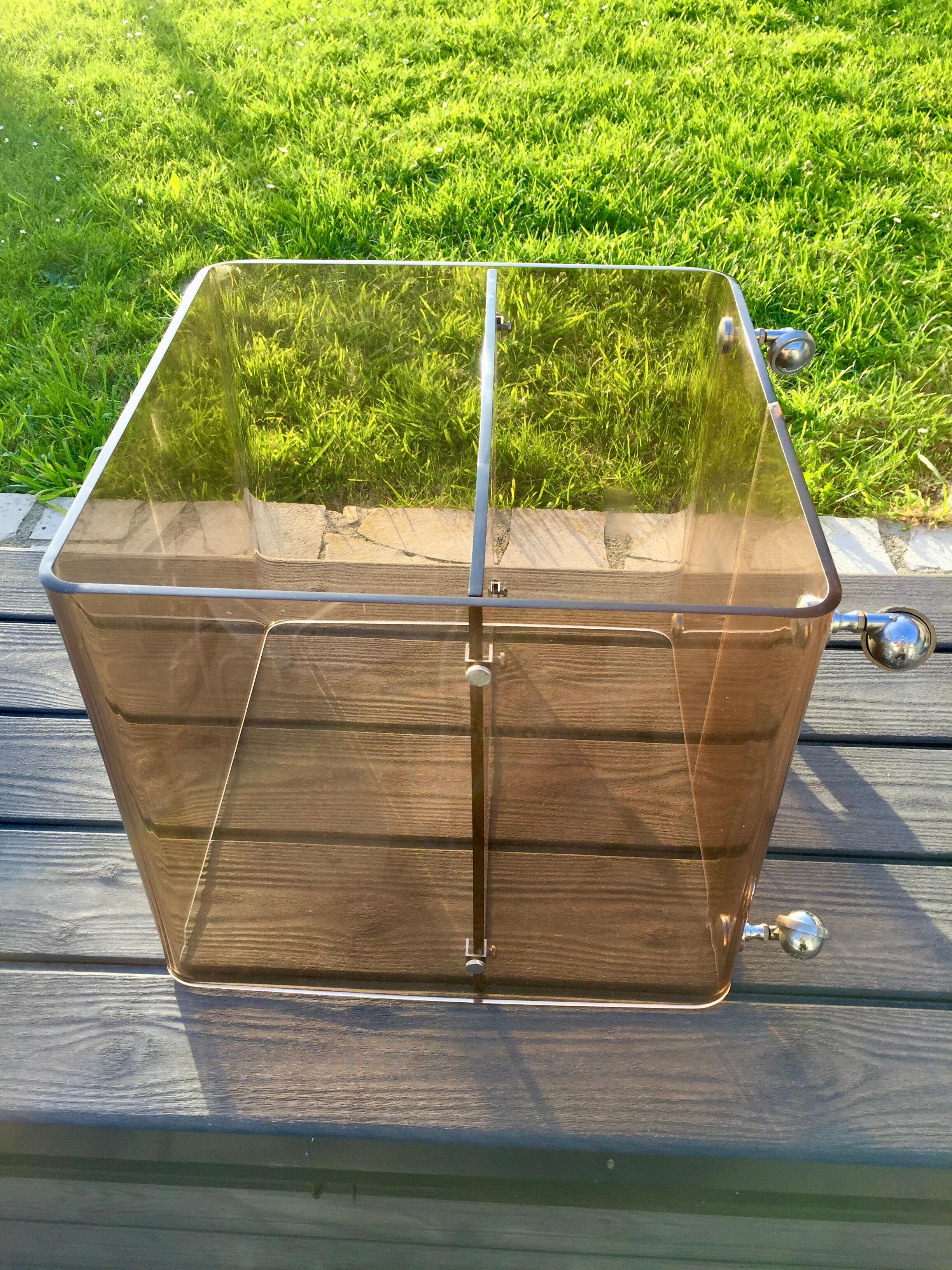 Vintage coffee table 70 with wheels