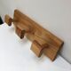 Modernist pine coat rack