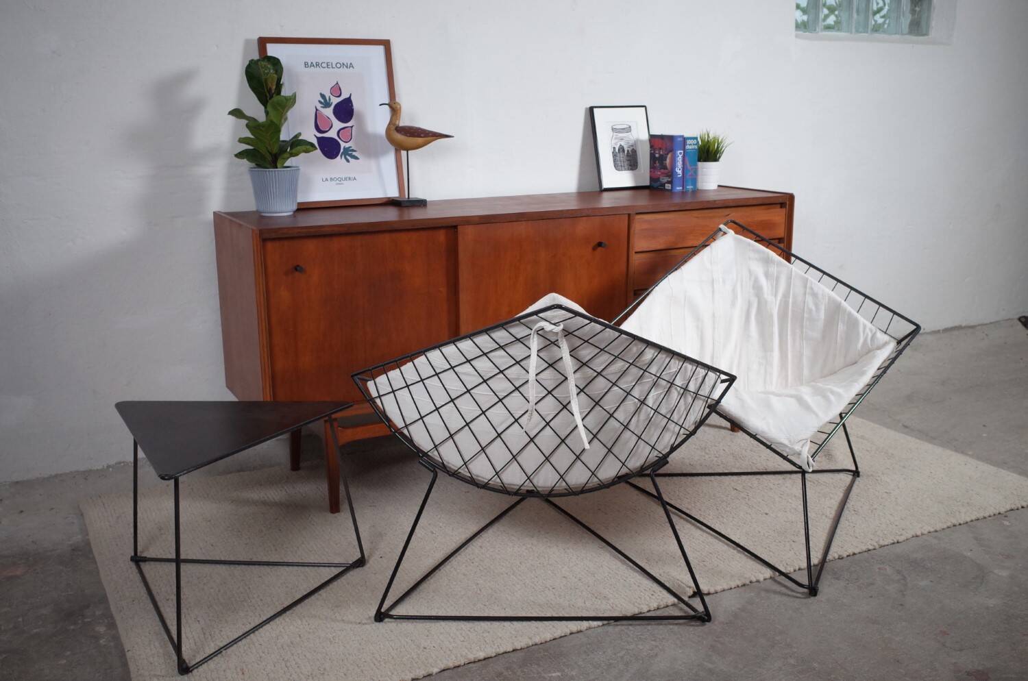 2 x OTI Gammelgaard Diamond Sessel + Tisch