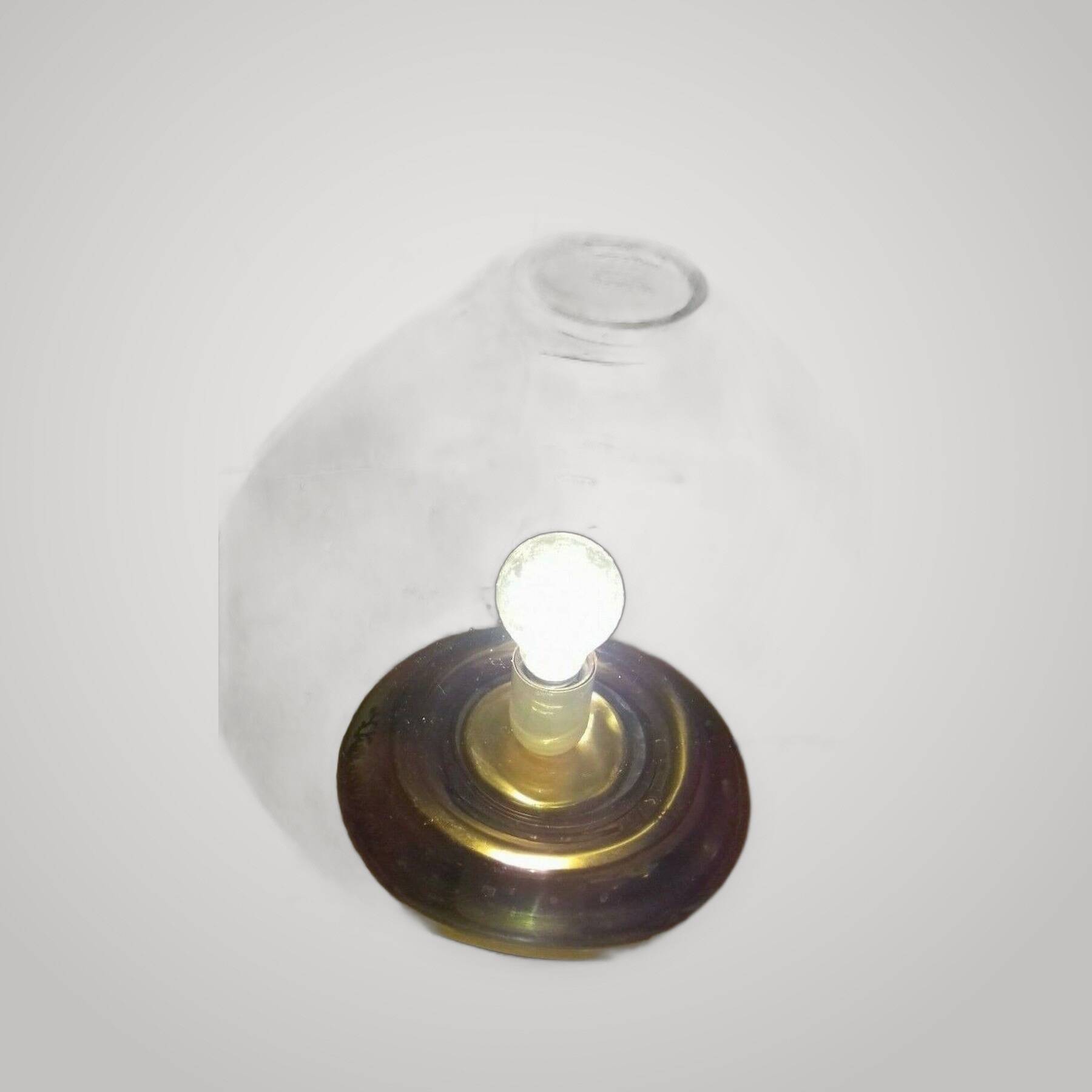 Rare 1960s Murano Smoked Glass Table Lamp Vintage Mushroom