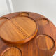 Teak rotating tray Denmark 1970