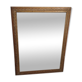 Golden contour wall mirror
