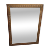 Golden contour wall mirror