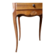 Louis XV style wooden bedside table with drawers