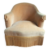 Fauteuils crapaud ocre