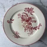 Set of five flat Fontanges plates.