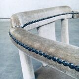 Boudoir Side Chair in Velvet, 1920s