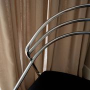 2 Vintage Design 80s Stylistic Wire Steel Chairs Chrome