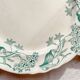 Set of 6 Antique Terre de Fer "Lilac" Longchamp Flat Plates, 19th Century