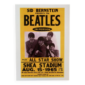 Affiche de Concert Rock The BEATLES AU SHEA STADIUM de NEW YORK 1965