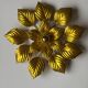 Large gold floral wall sconce