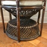 Armchair Emmanuelle peacock