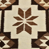 Geometric kilim runner rug,107x325cm