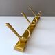 Vintage brass coat rack