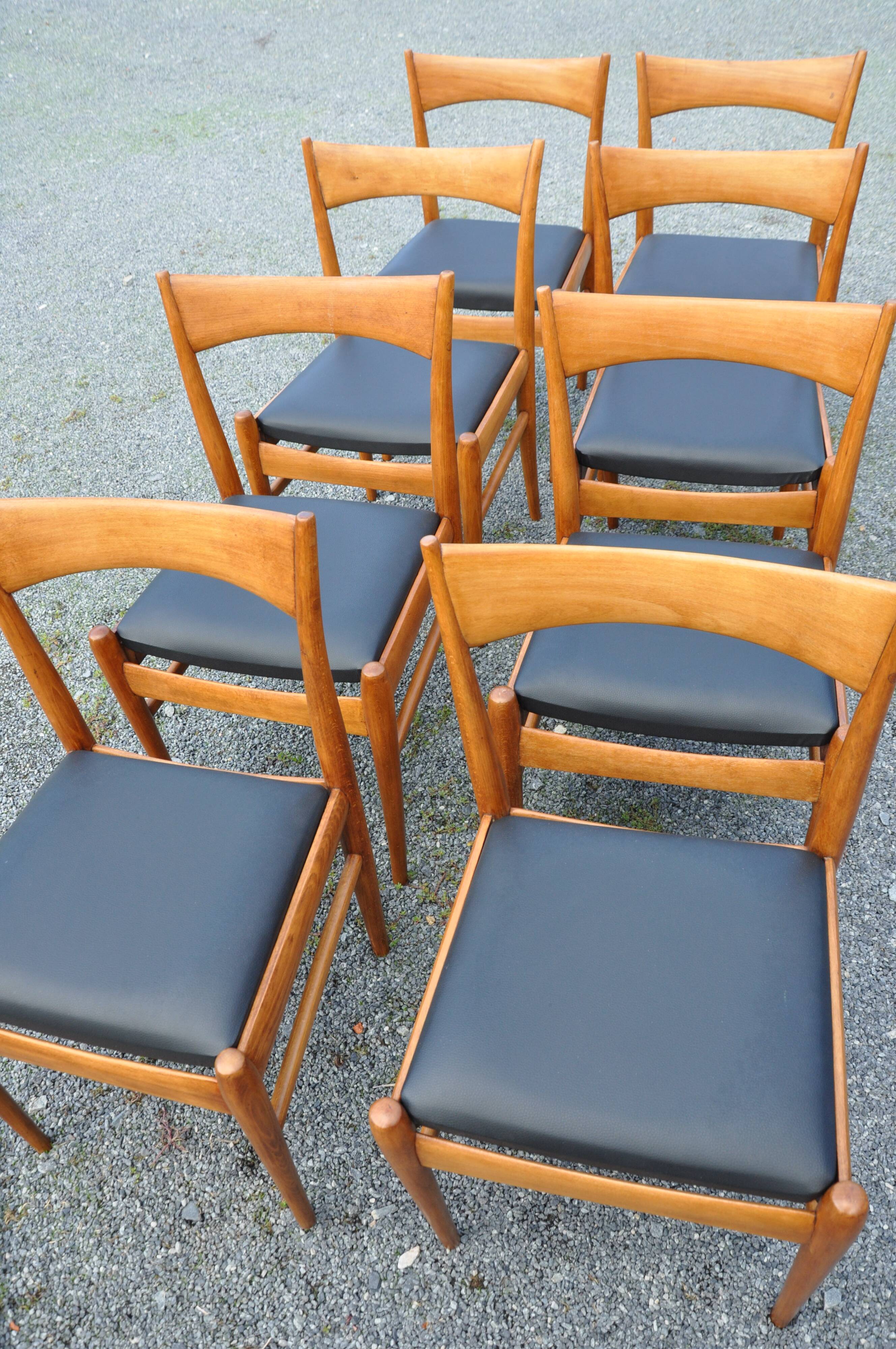 8 Scandinavian-style chairs