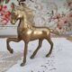 Vintage brass horse