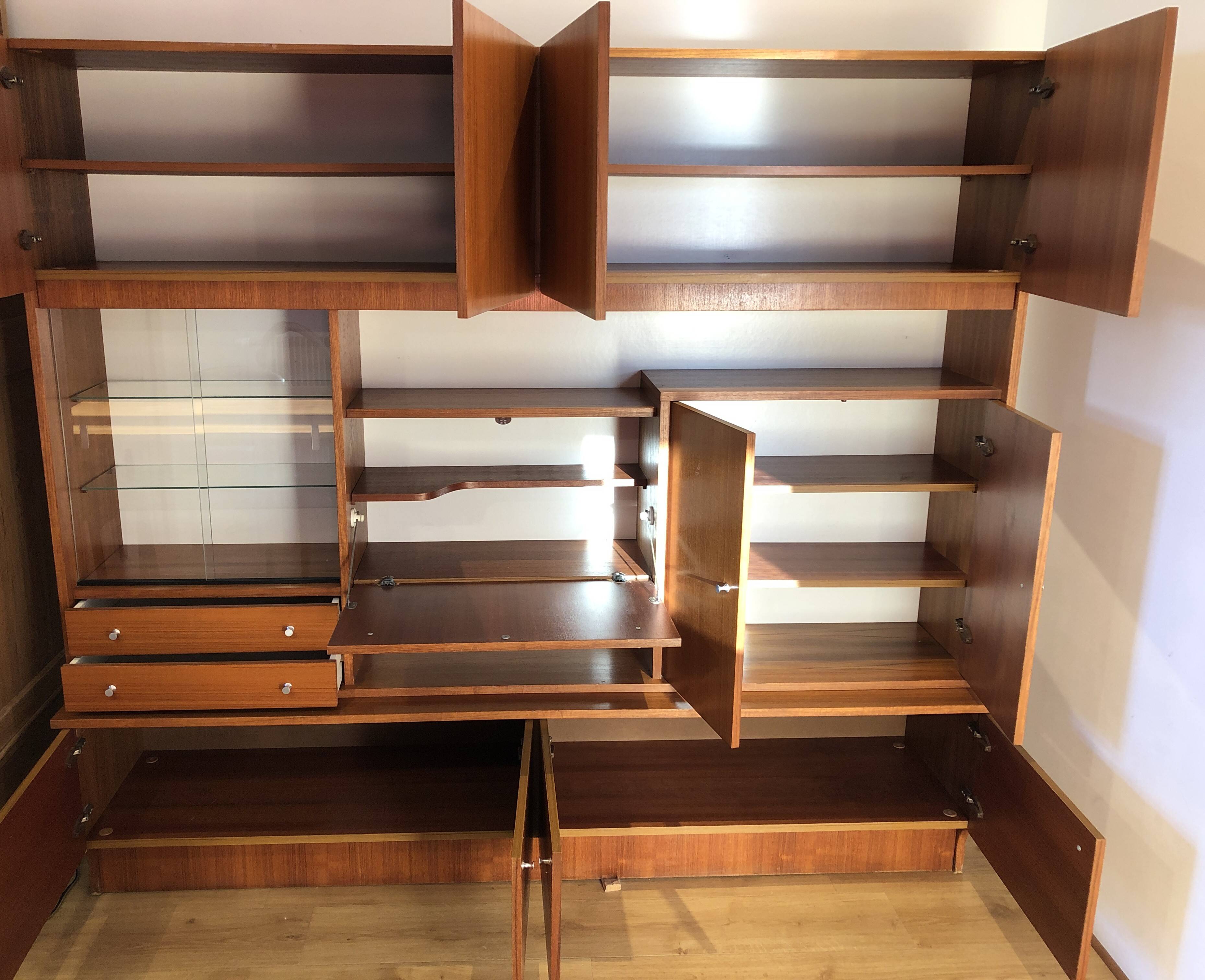 Living in teak veneer, France 1960