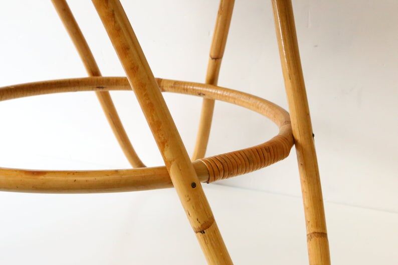 Nice rattan coffee table, vintage