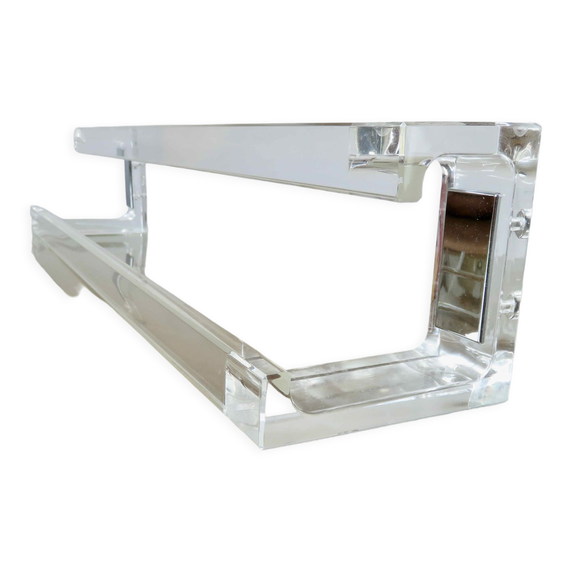 Plexiglas towel rack 70s