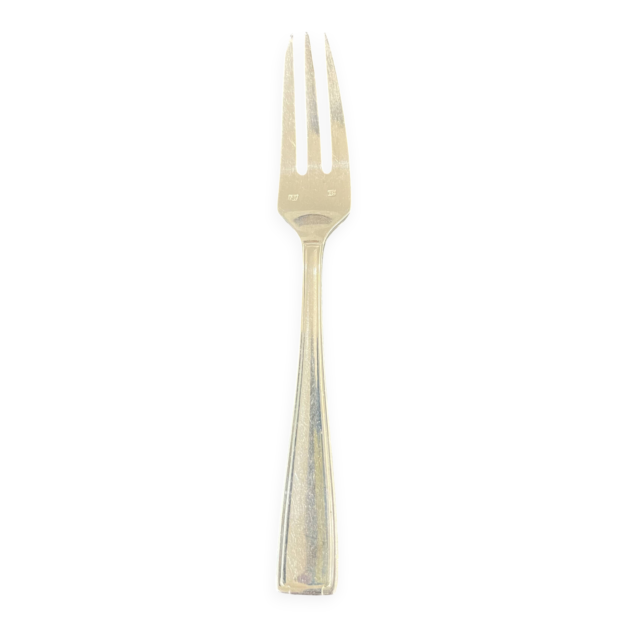 Set of 10 silver-plated dessert forks by François Frionnet.