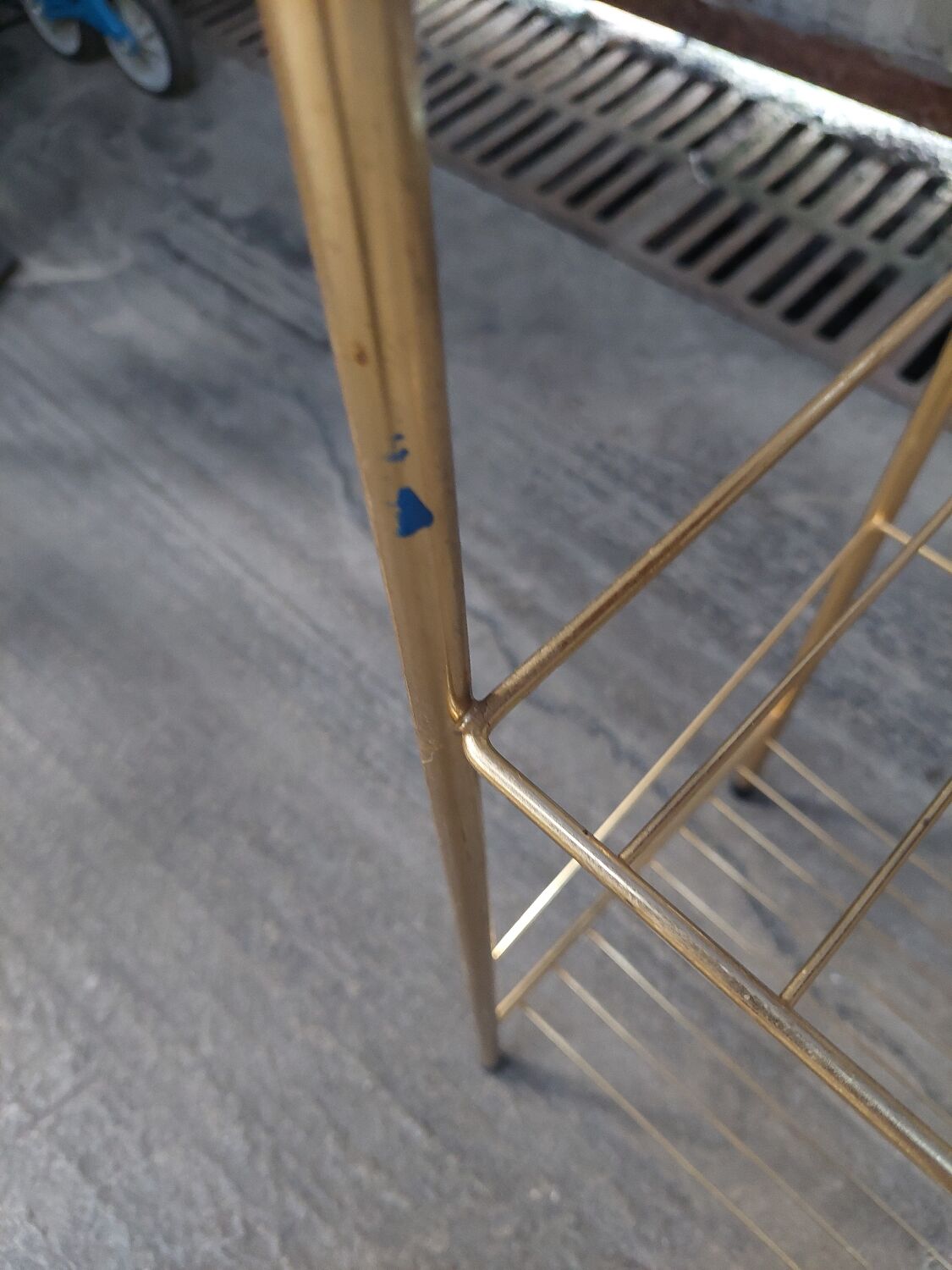 Gilded metal side table