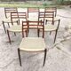 6 rosewood chairs no. 78 Niels Otto Moller