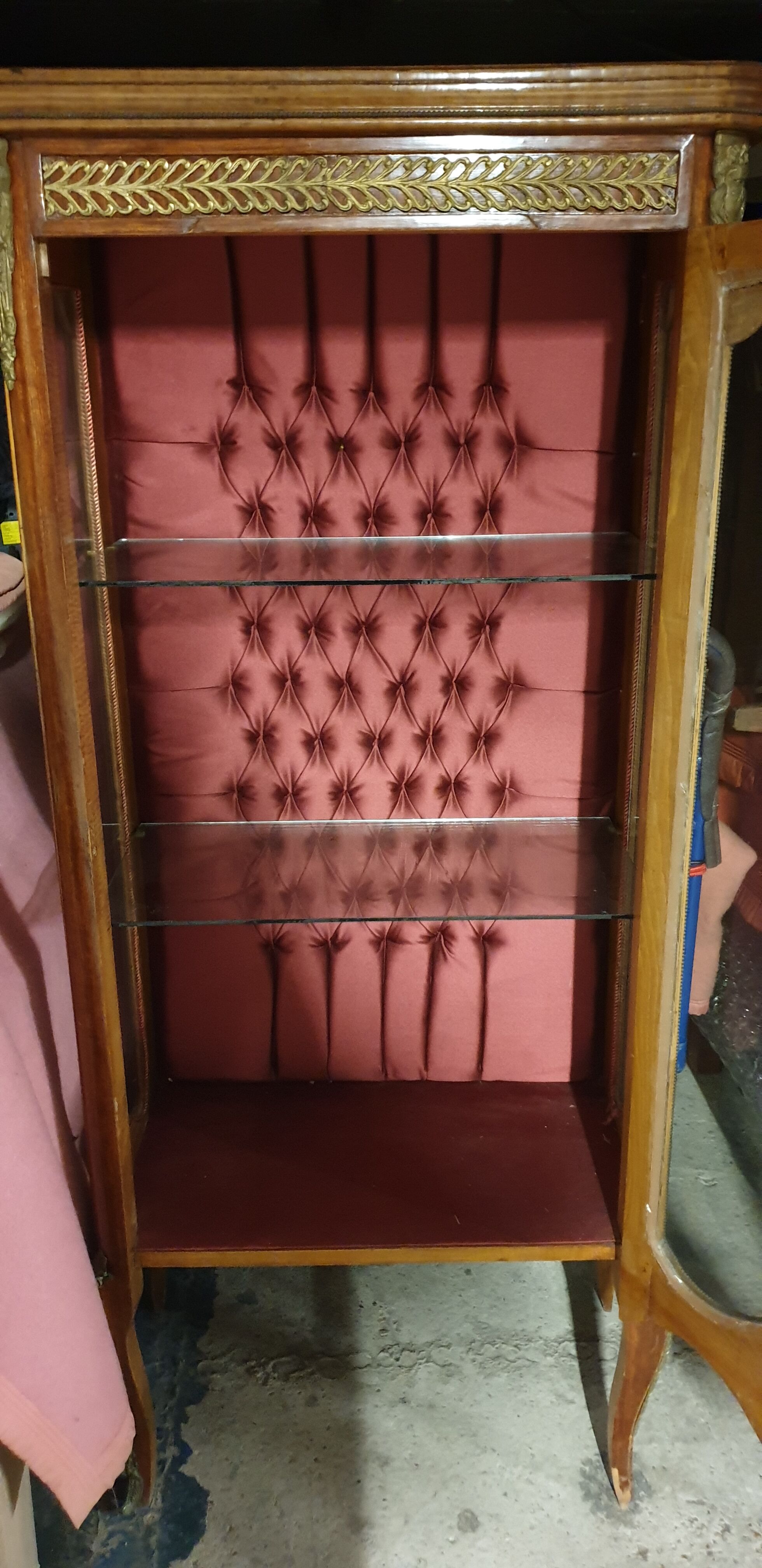 Meuble vitrine Louis XV  période Napoléon III