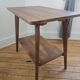 Table d'appoint vintage à double plateau style scandinave