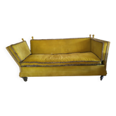 Napoleon III canapé in green velvet – 19th century