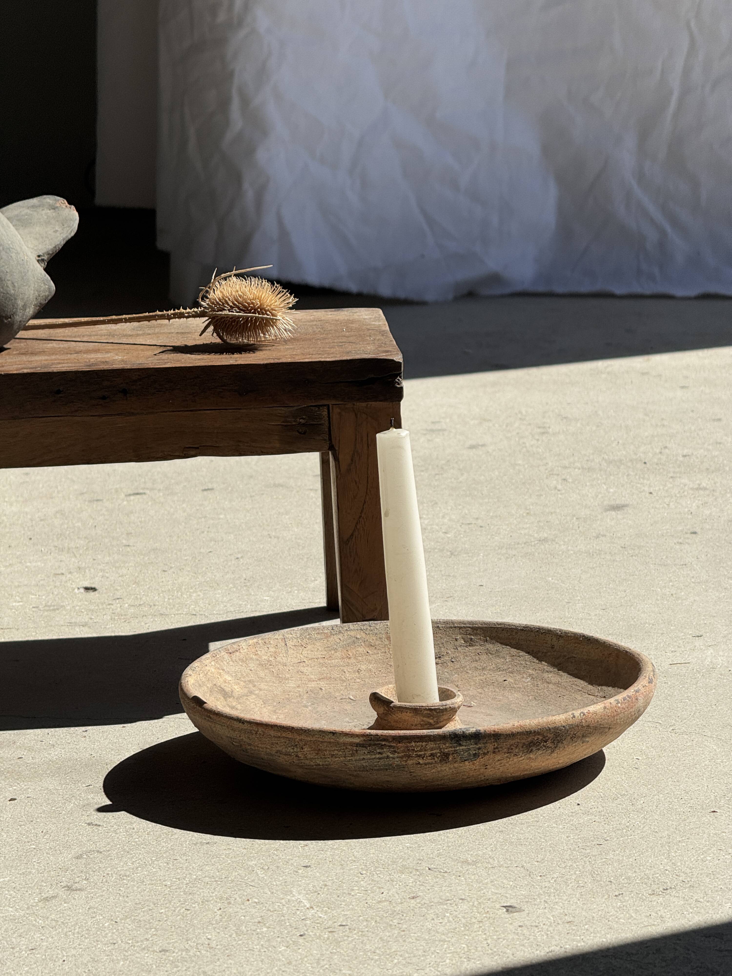 Petite poule en terre cuite, travail artisanal indonésien ancien H18