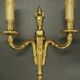 Pair of urn-shaped wall sconces in the Louis XVI style - gilded bronze