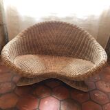 Fauteuil lotus de méditation en osier
