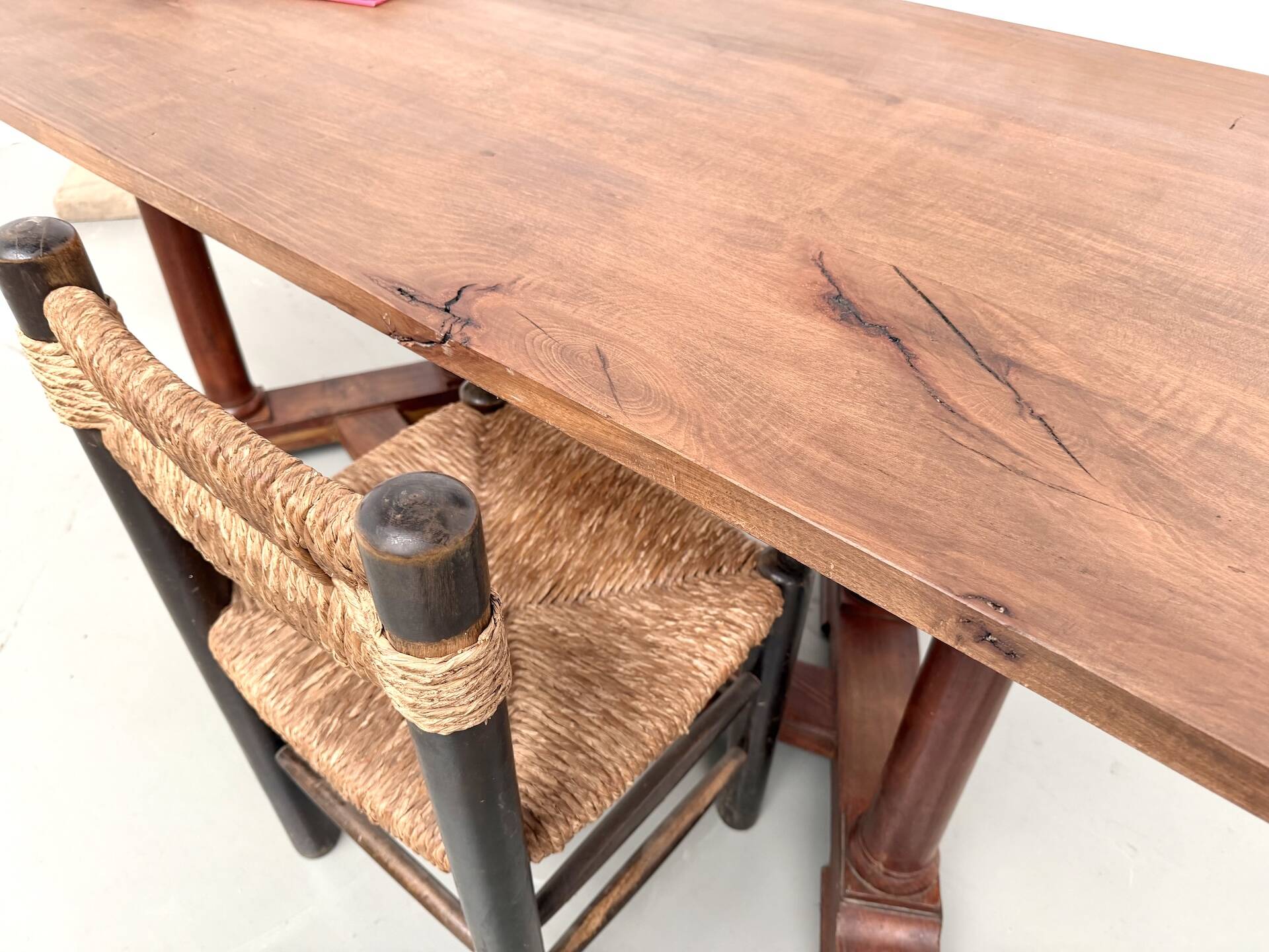 Art Deco dining table or desk in oak and beech – 1930s
