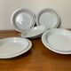 White and silver plates