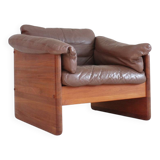 Vintage Danish mid-century armchair in solid teak by Mikael Laursen 1960s