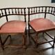 Pair of Renaissance-style corner chairs