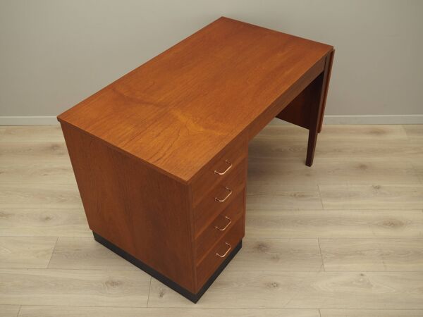 Bureau en teck, design danois, années 1970, production : Danemark