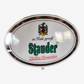 Stauder Beer enamelled plate