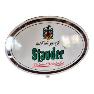 Stauder Beer enamelled plate