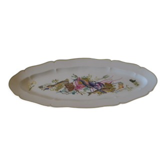 Plat a poisson en porcelaine de limoges par haviland decor calanque