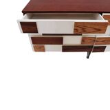 Italian Sideboard in Solid Wood with Steel Legs