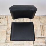 Vintage Leather Chair with Chrome Legs, 1970s, Czechoslovakia