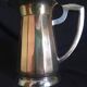Art Deco water carafe in silver metal