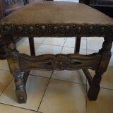 Dining table and 6 solid wood chairs from the 1950s.